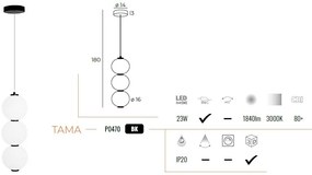 Lustra, Pendul LED design modern TAMA