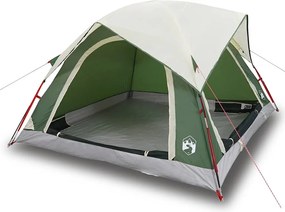 vidaXL Cabină cort de camping, 4 persoane, verde, impermeabil