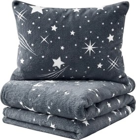 Lenjerie cocolino NIGHT SKY gri Dimensiune lenjerie de pat: 70 x 90 cm | 140 x 200 cm