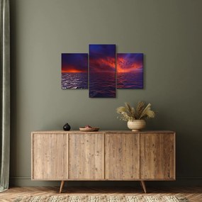 Tablou cu mare și păsări (90x60 cm)