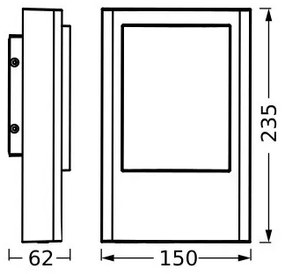 Aplică LED de exterior Ledvance ENDURA STYLE LED/12,5W/230V IP44