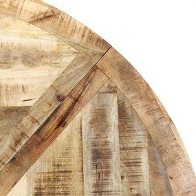 Masa de bucatarie, 150x76 cm, lemn masiv de mango, rotund 1, 150 x 76 cm