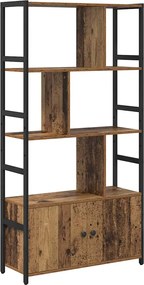 vidaXL Raft pentru cărți Lemn vechi 80 x 30 x 155,5 cm Lemn compozit