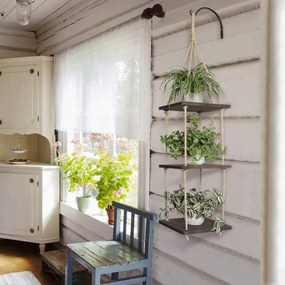 Etajeră suspendată 90x25 cm molid