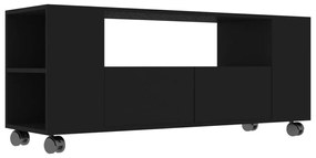 801347 vidaXL Comodă TV, negru, 120x35x48 cm, lemn prelucrat