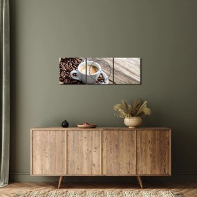 Tablou - Espresso (cu ceas) (90x30 cm)
