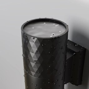Aplica de perete iluminat ambiental exterior IP54 Bowery 2L negru