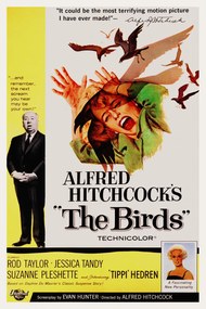 Artă imprimată The Birds / Alfred Hitchcock / Tippi Hedren (Retro Movie), (26.7 x 40 cm)