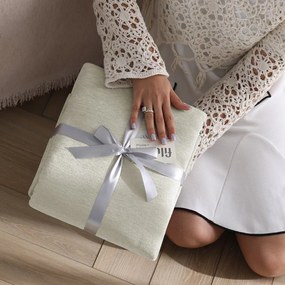 Cuvertură crem din janilie 220x240 cm Talo – Filumi