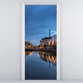 Fototapet pentru ușă - Canal de apă - Göteborg (95x205cm)