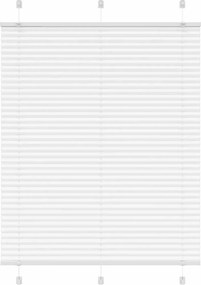 vidaXL Jaluzea plisată alb 105x100 cm Lățime țesătură 104,4 cm