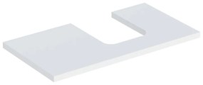 Blat pentru lavoar Geberit One cu decupaj in dreapta 90 cm alb mat