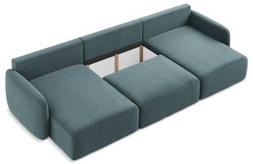 Colțar turcoaz extensibil/cu spațiu de depozitare Kalena – Makamii