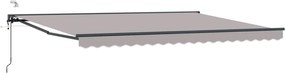 vidaXL Cort electric retractabil Gri deschis 4 × 3 m