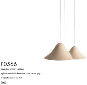 Lustra suspendata design modern Bellmond crem