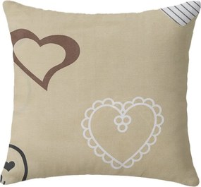 Husa de perna din bumbac DEAMON POLY 45x45 cm, bej