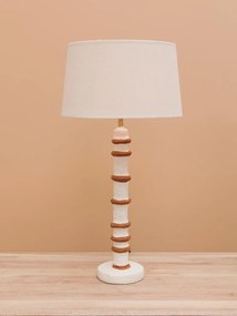 Lampa de masa, cu abajur din hartie mache, Mercadal