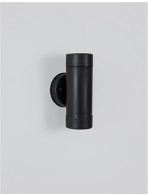 Aplica moderna de exterior cu iluminat ambiental up/down IP44 LIMBIO II neagra