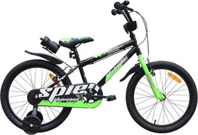Bicicleta pentru copii NOVOKIDS™ Splend'Or Boom PRO Edition, Cu bidon pentru apa, Roti 20" inch, Maxim 50 kg, Cadru din otel, Roti ajutatoare