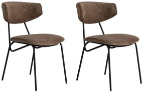 Set de scaune de sufragerie Nancy Brown și Black,2 buc.