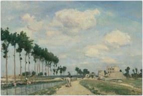 Tablou - Johan Barthold Jongkind, The Towpath, reproducere (90x60 cm)
