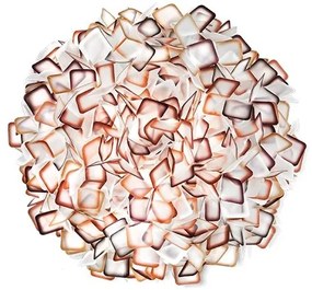 Plafoniera design unicat realizata manual Clizia Large Orange, 78cm