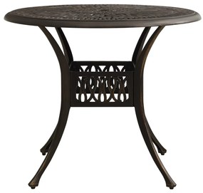 Set mobilier bistro, 3 piese, bronz, aluminiu turnat Bronz, 3