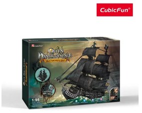 PUZZLE 3D NAVA MARE QUEEN ANNE 308 PIESE - CUBICFUN (CUT4018H)