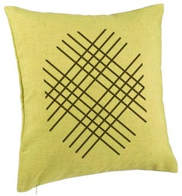 Perna Decorativa, Model Vera, 40x40 cm, Verde, Husa Detasabila, Burduf