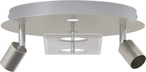 vidaXL Spot de tavan Nichel 29 x 29 x 11 cm Oțel și sticlă