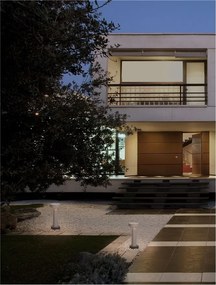 Stalp LED din ciment pentru exterior IP65 Cram White H-30cm