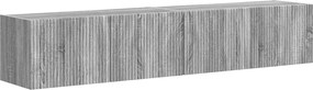 vidaXL Dulap TV de perete Pe perete 2 pcs Gri Sonoma 60 x 31 x 29.5 cm
