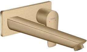 Baterie lavoar Hansgrohe, Talis E, montaj pe perete, 22.5 cm, bronz periat