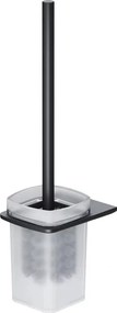 Perie WC cu suport AM.PM Inspire 2.0 negru-sticla mata