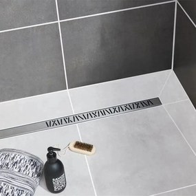 Set rigola dus plus capac Wirquin Venisio Mikado finisaj inox 80 cm