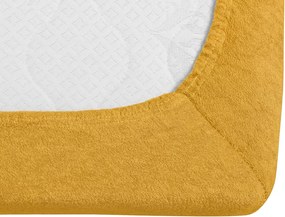 Cearsaf Frotté PREMIUM galben-portocaliu 90x200 cm