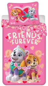 Patrula Cățelușilor Friends Furever set de lenjerie de pat 140x200 cm, 70x90 cm