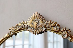 Oglindă de perete cu ramă decorativă, aspect vintage, H66/L60/W3 cm