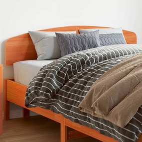 842501 vidaXL Tăblie de pat, maro ceruit, 150 cm, lemn masiv de pin