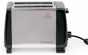 Prajitor de paine Royalty Line RL-ETO-700, 700 W, 2 felii de paine, 7 trepte, otel inox, argintiu/negru