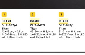 Plafoniera LED moderna tip spot aplicat Island