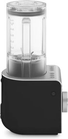 Blender Smeg Collezione BLC02BLMEU, 1400 W, 1,5 l, 22 000 rpm, 5 programe, 9 viteze, Măcinare gheață, Oțel inoxidabil, Negru/Inox
