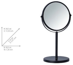 WENKO 24101100 - Oglindă ASSISI 18,5 x 34,5 cm, neagră