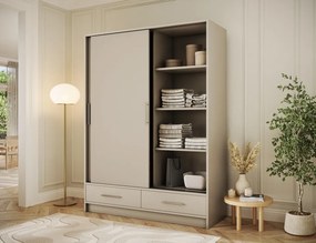Dulap cu uși glisante Estantte II, 150x60x200 cm – Cashmere