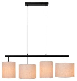 Lustră pe cablu Lucide 45409/04/38 MAYA 4xE27/40W/230V crem