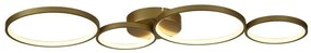Lustra LED decorativa metal auriu Cirque 4Lt Ring