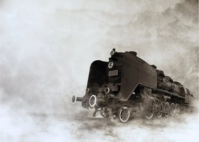 Tablou - Tren în ceață (70x50 cm)