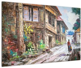 Tablou - Satul filipinez, Asia (90x60 cm)