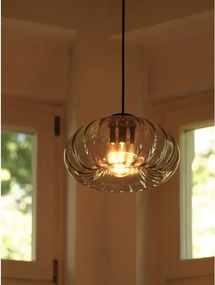 Osram - Pendul pe cablu DECOR SMOKE, 1xE27/12W/230V, Ø 28 cm, negru/gri fumuriu