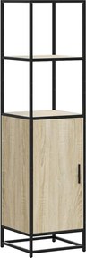 vidaXL Dulapuru Stejar Sonoma 35,5x35x139 cm lemn și metal prelucrat